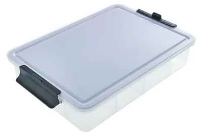 Snackbox mit 7 Fächern, Kunststoffdeckel, 32 cm, tragbar