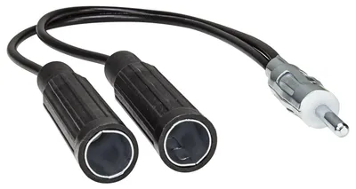 Antennenverteiler Y-Adapter DIN-Stecker auf 2x DIN-Buchse