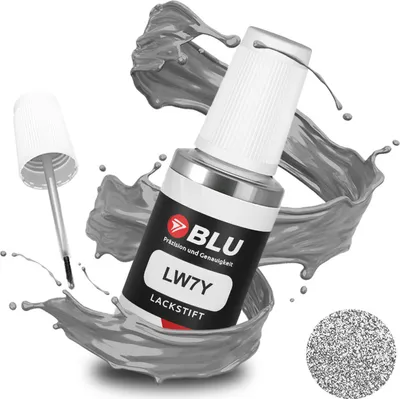 Produktbild von BLU Auto Lackstift Grau kompatibel für Seat LW7Y Gris Delfin Met | Auto Lack Reparatur Ausbesserungslack