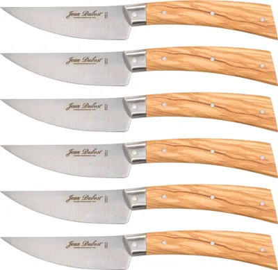 Produktbild von Laguiole Jean Dubost Steakmesser Set 6 tlg., Olive