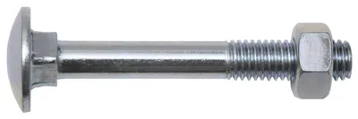 Produktbild von Schlossschraube mit Mutter DIN 603 M5 x 50 mm Stahl verzinkt 200 Stück