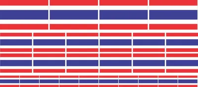 Produktbild von Mini Aufkleber Set - Pack glatt - 4x 51x31mm+ 12x 33x20mm + 10x 20x12mm- selbstklebender Sticker - Thailand - Flagge / Banner / Standarte fürs Auto, Büro, zu Hause und die Schule - Set of 26