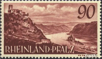Produktbild von Briefmarken Franz. Zone-Rheinland Pfalz 1948 Mi 41 gestempelt Ansichten