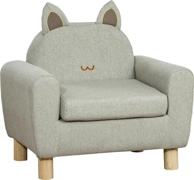 Produktbild von Kindersessel - Kindersofa 1-Sitzer - Freistehend - 60x42x50 cm - Grau