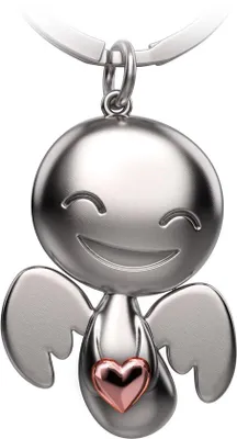 Produktbild von Engel mit Herz Schlüsselanhänger Glück bringender Engel - Liefdeschlusselanhänger - Cadeau Idee für Freundin