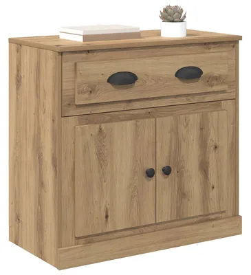 Image de Buffet haut vidaXL en chêne Artisan 70 x 35,5 x 67,5 cm, bois d'ingénierie