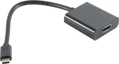 Produktbild von S-Conn 14-05001 0.2m USB C HDMI Type A (Standard) Schwarz Videokabel-Adapter (14-05001)