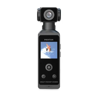 A digital camera is shown against a white background.