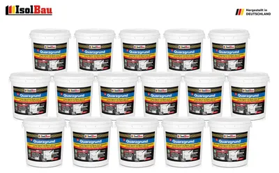 Produktbild von Isolbau Quarzgrund Haftgrund Putzgrund Weiß 400 kg Putz Quarz Grundierung Isolbau