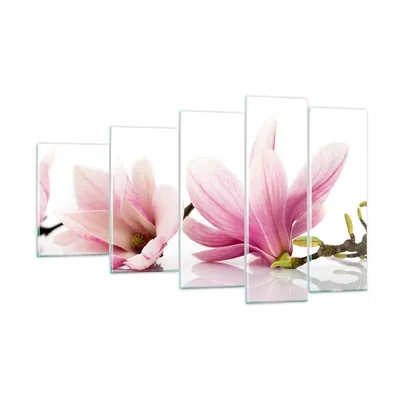 Produktbild von Bilder auf glas - Magnolie blume natur pflanze - 100x60cm - Glasbilder - Wandbilder - Kunstdruck - zum Aufhängen bereit - Wanddekoration aus Glas - Glas Bilder - Wandbild auf Glas - GEG100x60-2641