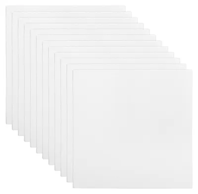 12er-Pack Canvasplatten 15x15 cm, weiß, für Acryl & Öl