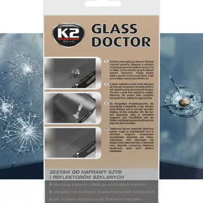 Produktbild von K2 GLASS DOCTOR Reparaturset für Autoglas und Glasreflektoren B350