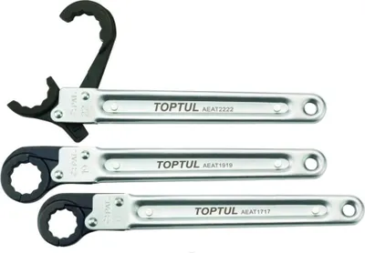 Obrázok produktu pre Kľúč s ráčnovým mechanizmom TOPTUL AEAT1111, 156 mm, chróm-molybdénová oceľ