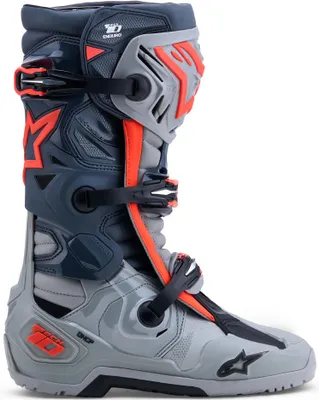 Productafbeelding van Alpinestars Tech 10 Enduro Motocross laarzen, grijs/rood, maat 9 (43)