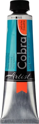 Image de Cobra Artist Peinture à l'huile miscible à l'eau Tube 40 ml Bleu turquoise 522