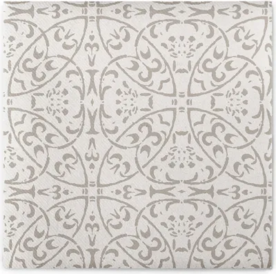 Produktbild von XL Airlaid Serviette Claudio in Hellgrau-Grau, 48 x 48 cm, 50 Stück - Mank - maurische Ornamente