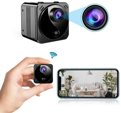 Produktbild von Mini-WLAN-Überwachungskamera mit 1080p-Auflösung, Infrarot-Nachtsicht