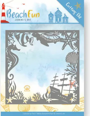 Produktbild von Stanzschablone - Jeanines Art - Beachfun - Strand Rahmen
