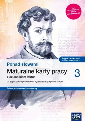 Zdjęcie produktu dla WSiP Język polski. Ponad słowami 3. Maturalne karty pracy. Zakres rozszerzony. Reforma 2019, Edukacyjny, Polski