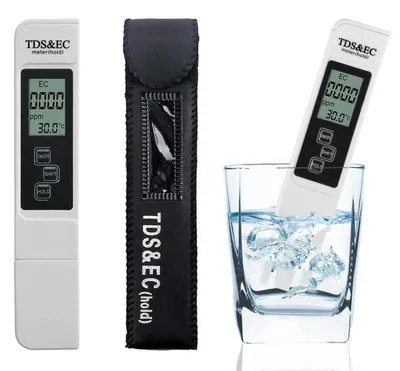 Zdjęcie produktu dla Miernik jakości czystości wody TDS EC temperatury 3w1 tester osmozy LCD do wody pitnej akwarium basenu