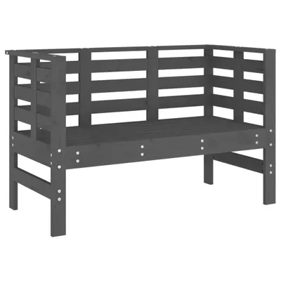Obrázek produktu pro vidaXL Zahradní lavice šedá 111,5x53x71 cm z masivního borovicového dřeva