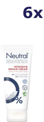 Produktbild von 6x Neutral 0% Intensive Repair Cream 100 ml Bodycrème