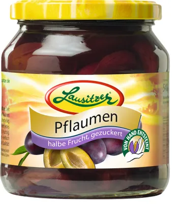 Produktbild von Lausitzer Pflaumen ohne Stein 580ml