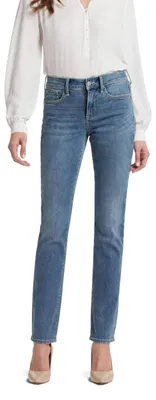 Productafbeelding van NYDJ Petite Marilyn Straight Jeans - Blauw - Maat 36, Klein model