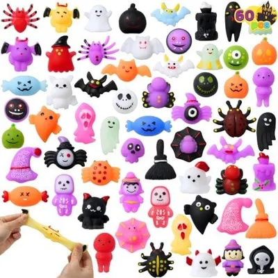 Zdjęcie produktu dla Zabawki mochi zgniatane halloween 60 sztuk prezent dla dzieci