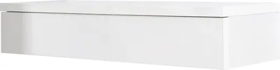 Produktbild von MIRJAN24 Konsolentisch Navene, Kugelgleitschienen mit Dämpfung, 100x38x20 cm (Farbe: Weiß / Weiß Hochglanz)