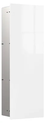 Produktbild von emco asis pure Schrankmodul, Unterputzmontage, Türanschlag rechts, Glasfront, 730x250mm, zwei Glasablagen, 975527407