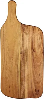 Image de Planche à découper avec poignée en bois de Teck 43*19*1.5 cm