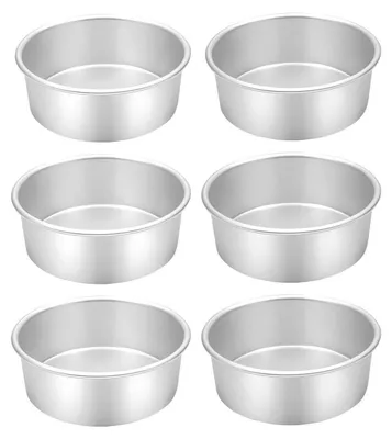 Obrázok produktu pre Sada 6 hliníkových okrúhlych plechov na pečenie, priemer 10 cm