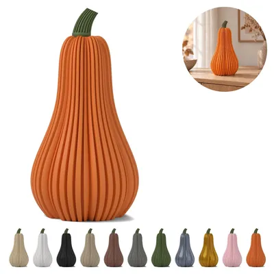 Obrázok produktu pre Vysoká tekvica na LED sviečku — 16 cm – Oranžová