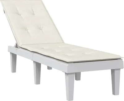 Produktbild von Möbel Liegestuhl-Auflage Melange Creme (75+105)x50x3 cm Stoff - Gartenmöbelauflagen 4002489