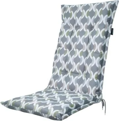 Produktbild von Madison Tuinstoelkussen hohe Rückenlehne 50x123 cm in Grau für Garten, Balkon und Terrasse