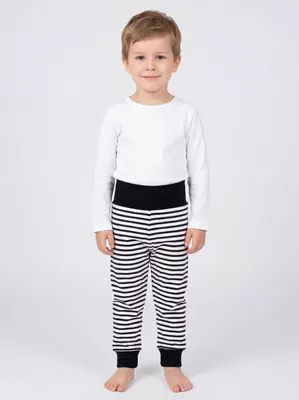Produktbild von TupTam Pumphose Baby Jungen 3er Pack – Bequeme Baby Hosen Jungen aus Baumwolle,  , Farbe: Schwarz/ Blau/ Streifen, Größe: 62