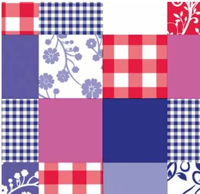 Produktbild von Klebefolie Möbelfolie Nachbildungfolie Patchwork Karo 45 cm x 200 cm