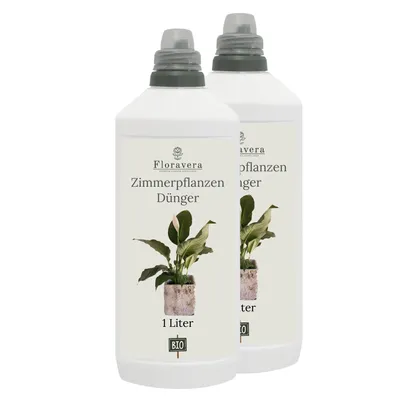 Produktbild von Floravera Premium Zimmerpflanzen -Flüssigdünger 2 x 1 Liter Dünger Wohnungspflanzen