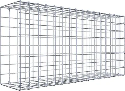 Produktbild von Anbaugabione Typ 2 80 cm x 40 cm x 20 cm (L x H x T), Maschenweite 5 cm x 5 cm, C-Ring