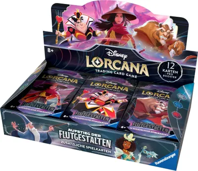 Produktbild von Disney Lorcana: Aufstieg der Flutgestalten - Display mit 24 Booster Packs (Deutsch)