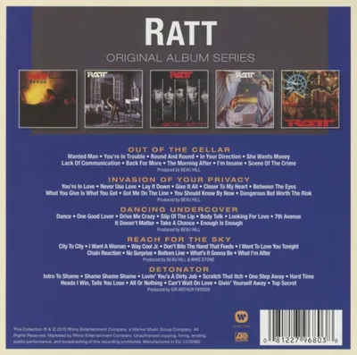 Obrázek produktu pro Ratt: Original Album Series