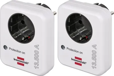 Produktbild von Brennenstuhl Überspannungsschutz-Zwischenstecker 2er Set Überspannungsschutz für: Steckdosen SPA 135 1506980 13.5 kA (1506980)