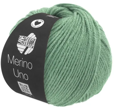 Obrázok produktu pre Lana Grossa MERINO UNO 50 g extra jemná Vlna s úpravou superwash 125 m Farba 034 - Reseda zelená, Obrázok generovaný UI