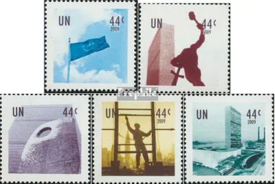 Produktbild von Briefmarken UNO - New York 2009 Mi 1149A-1153A (kompl.Ausg.) postfrisch Grußmarken
