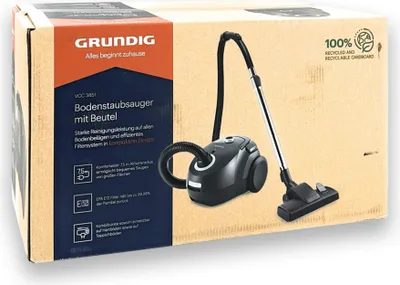Produktbild von Grundig VCC 3851 Bodenstaubsauger - 800 Watt - Schwarz