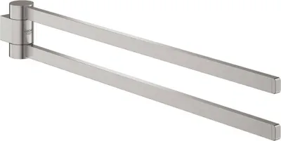 Produktbild von GROHE Handtuchhalter Selection 41063 2-armig schwenkbar supersteel