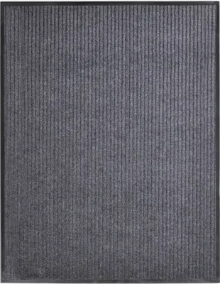 Image de Tapis d'entrée gris 117x220 cm PVC