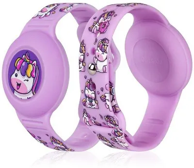 Immagine prodotto di Braccialetto in silicone per Apple AirTag - Compatibile con Apple AirTag - Custodia protettiva per AirTag - Prevenzione della perdita, ideale per bambini e anziani - Resistente e durevole