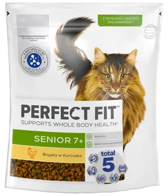 Produktbild von Perfect Fit Senior 7+ 750g Trockenfutter für ältere Katzen mit Huhn